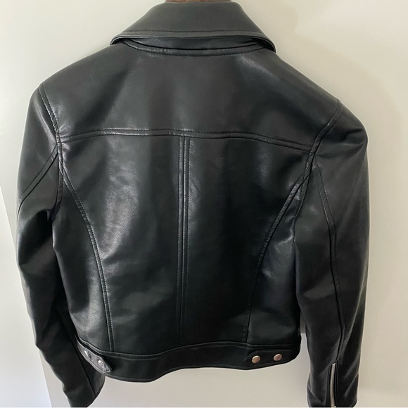 Blank NYC Faux Leather Moto Jacket - Black - XS - Picture 10 of 12